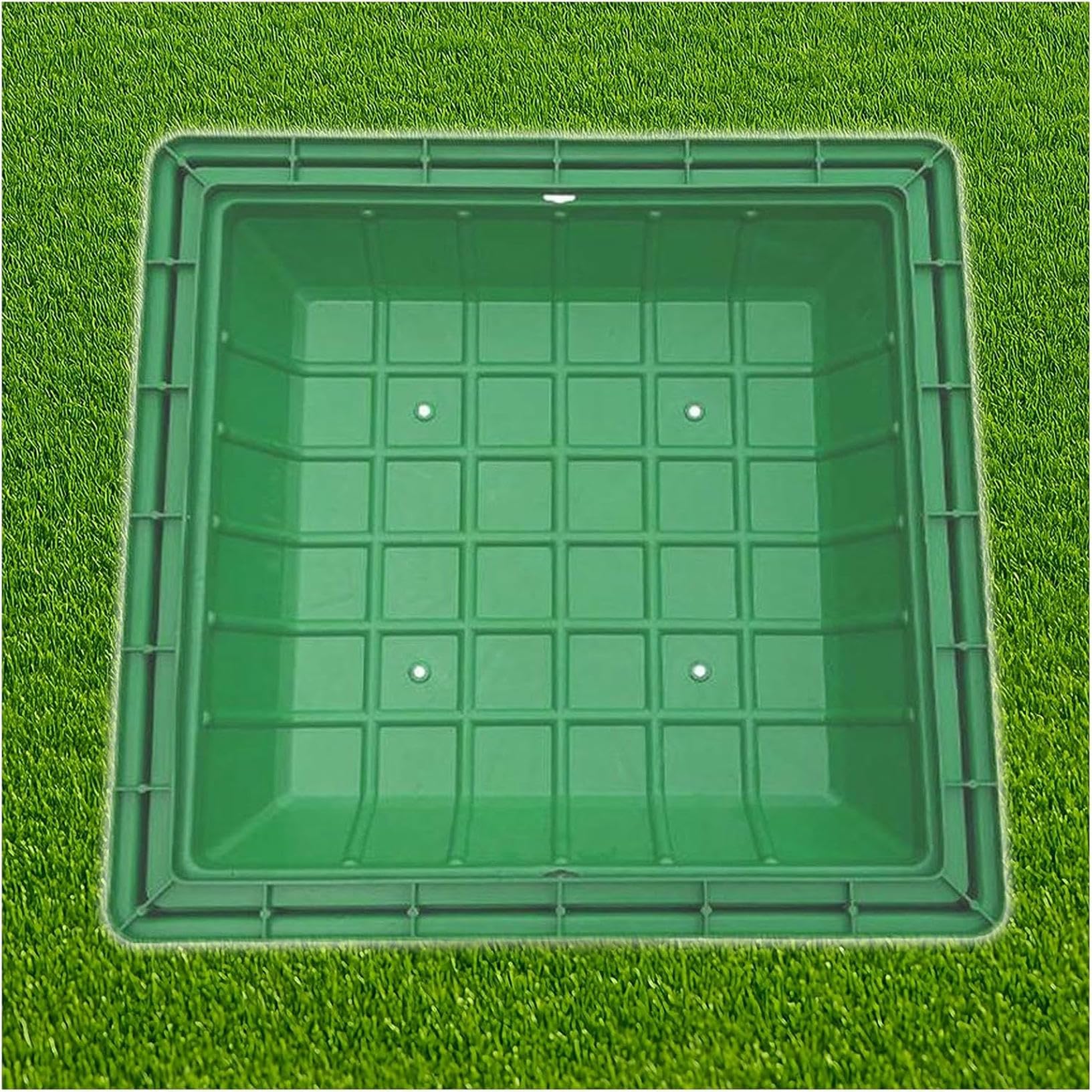Cubierta redonda de resina de diseño invisible e para tanque de agua con tapa de cámara de inspección F, ideal para pares y Lns y resistente a la intemperie