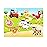 Wooden Puzzles Farm Chunky Baby Puzzles Peg Board, Full-Color Pictures for Preschool Educational Jigsaw Puzzles, 7Pieces