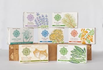 Four Elements 4E Herbal Shampoo Bar, with Nettle, Burdock, Sage and Rosemary are Combined to Rejuvenate and Beautify the Hair, 100% Organic Herbal, 3.8 OZ