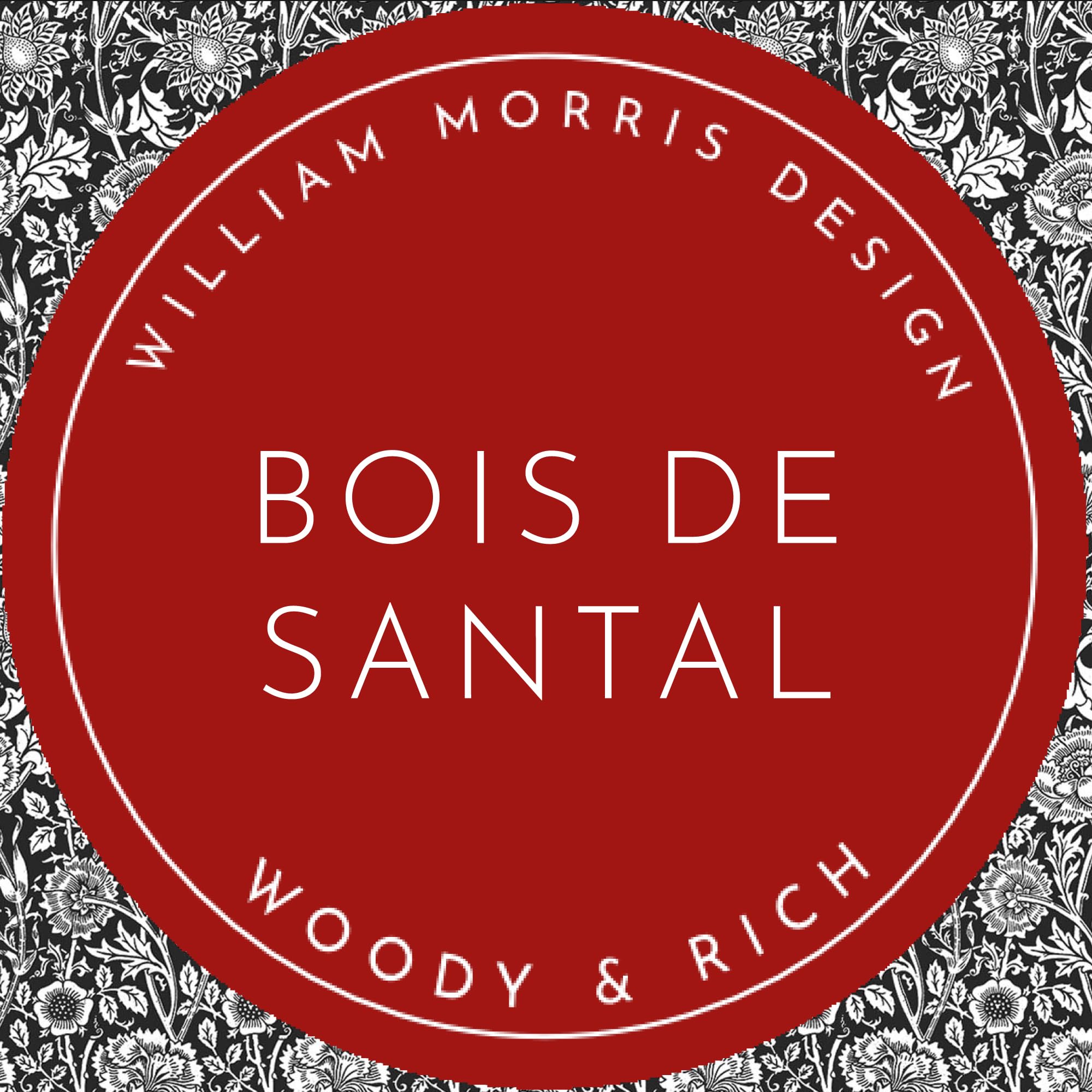 The Master Herbalist Doublures de Tiroir Parfumées William Morris Bois de Santal Noir Paquet de 5 Feuilles