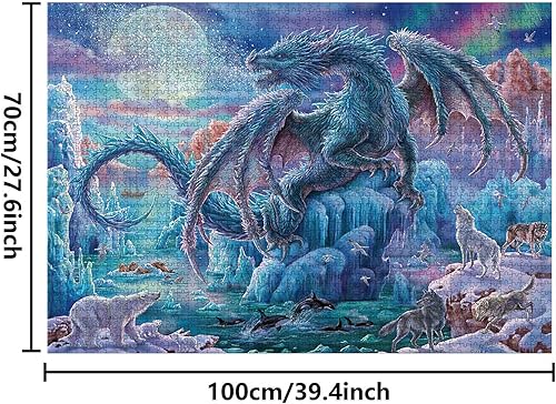 Miniatura 2 de Rompecabezas de 2000 piezas para adultos y adolescentes, el misterioso dragón difícil, juego de rompecabezas desafiante y divertido, juego de micro