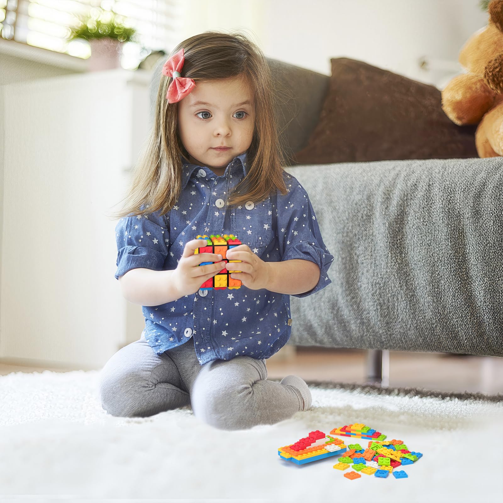 Vdealen Speed Cube 3x3 Build-on Brick Cube de Vitesse, Magique Casse-tête Cube pour Débutants et Utilisateurs Avancés, Cadeau pour Enfants Les Adolescents Adultes(Noir Vdealen Speed Cube 3x3 Build-on Brick Cube de Vitesse, Magique Casse-tête Cube pour Débutants et Utilisateurs Avancés, Cadeau pour Enfants Les Adolescents Adultes(Noir