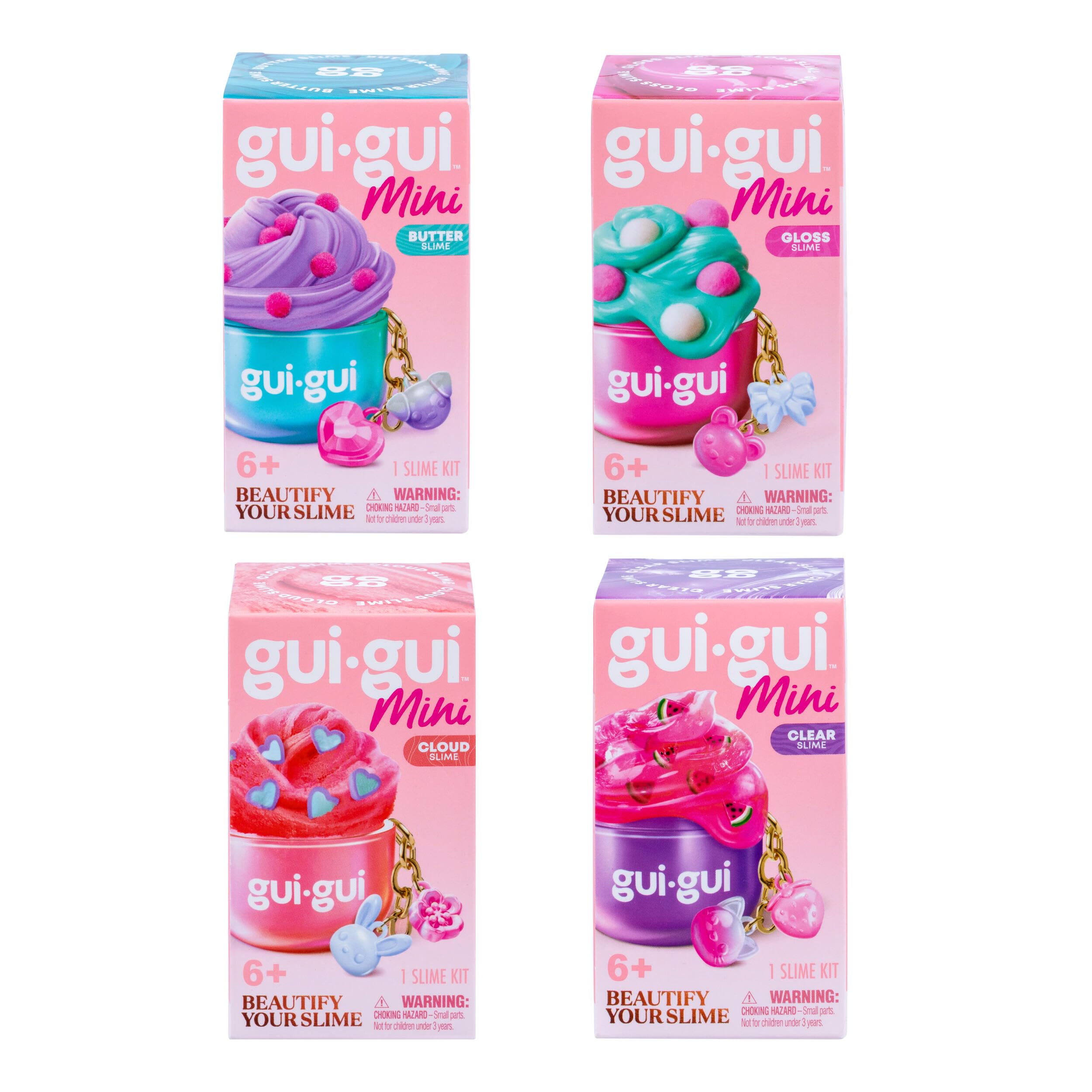 GUI GUI Mini Bundle Pack Slime Kit, Scented Slime for Kids 6+