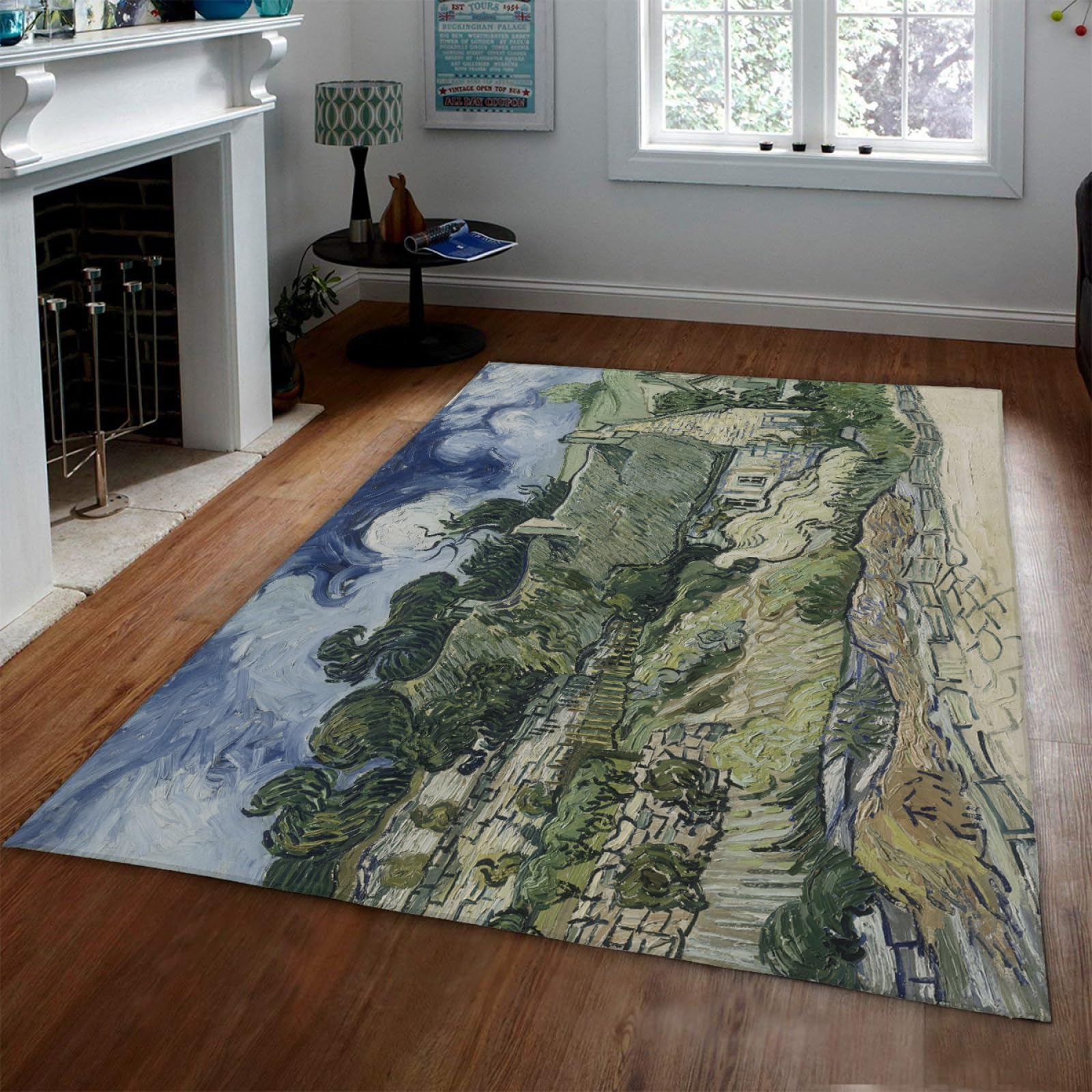 Tapis esthétique Cordeville 60x120cm au design rétro de haute précision