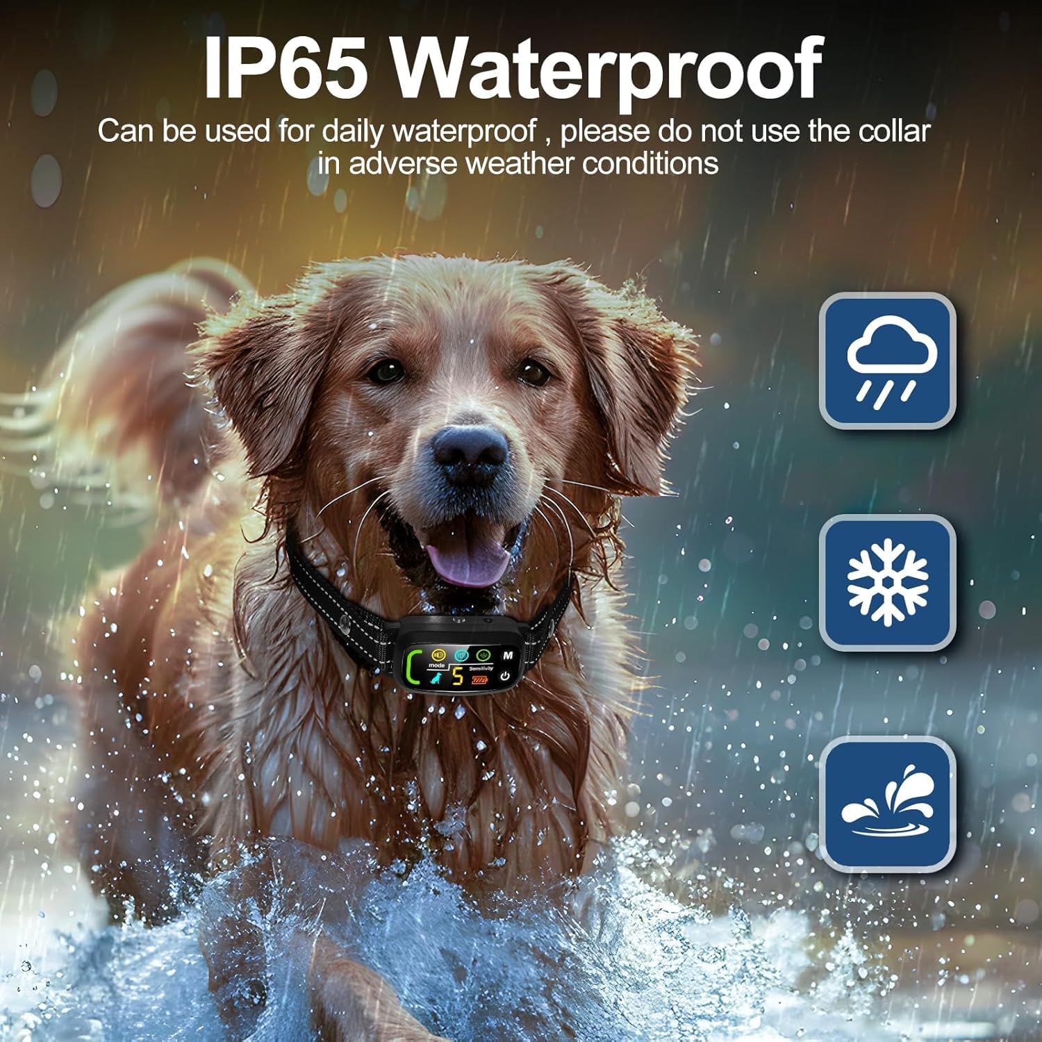 Citronella Bark Collar [1* Spray Refill] Anti Barking Training Collar, Citronella Dog with 5 Adjustable Sensitivity Beep/Vibration/Spray for L/M/S Dog Training