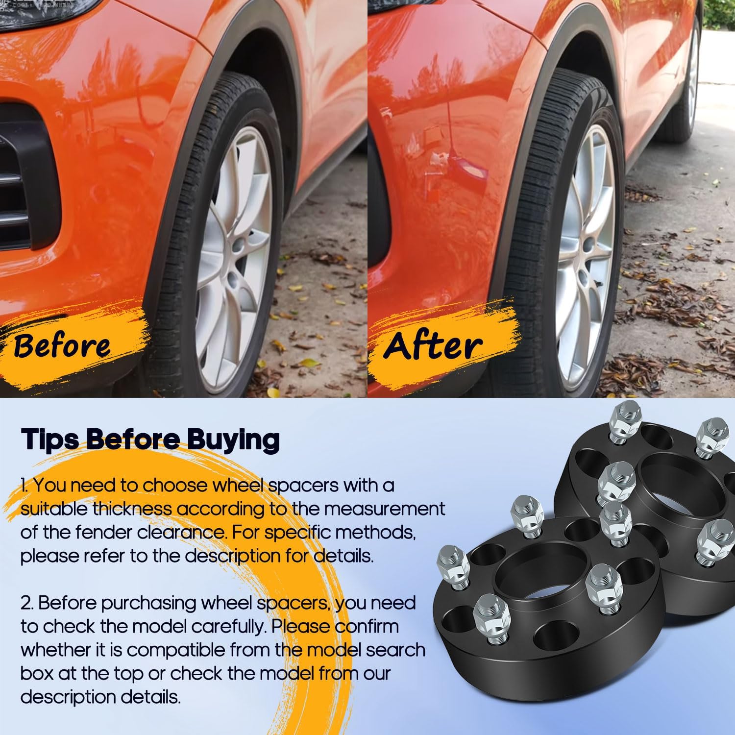 OCPTY 2PCS 5x5 to 5x5 Wheel Spacers 1.5" Wheel Adapters 1/2" Studs 71.5mm Center fit for 2006-2010 for Jeep for Commander / 1999-2010 for Jeep for Grand Cherokee / 2007-2017 for Jeep for Wrangler