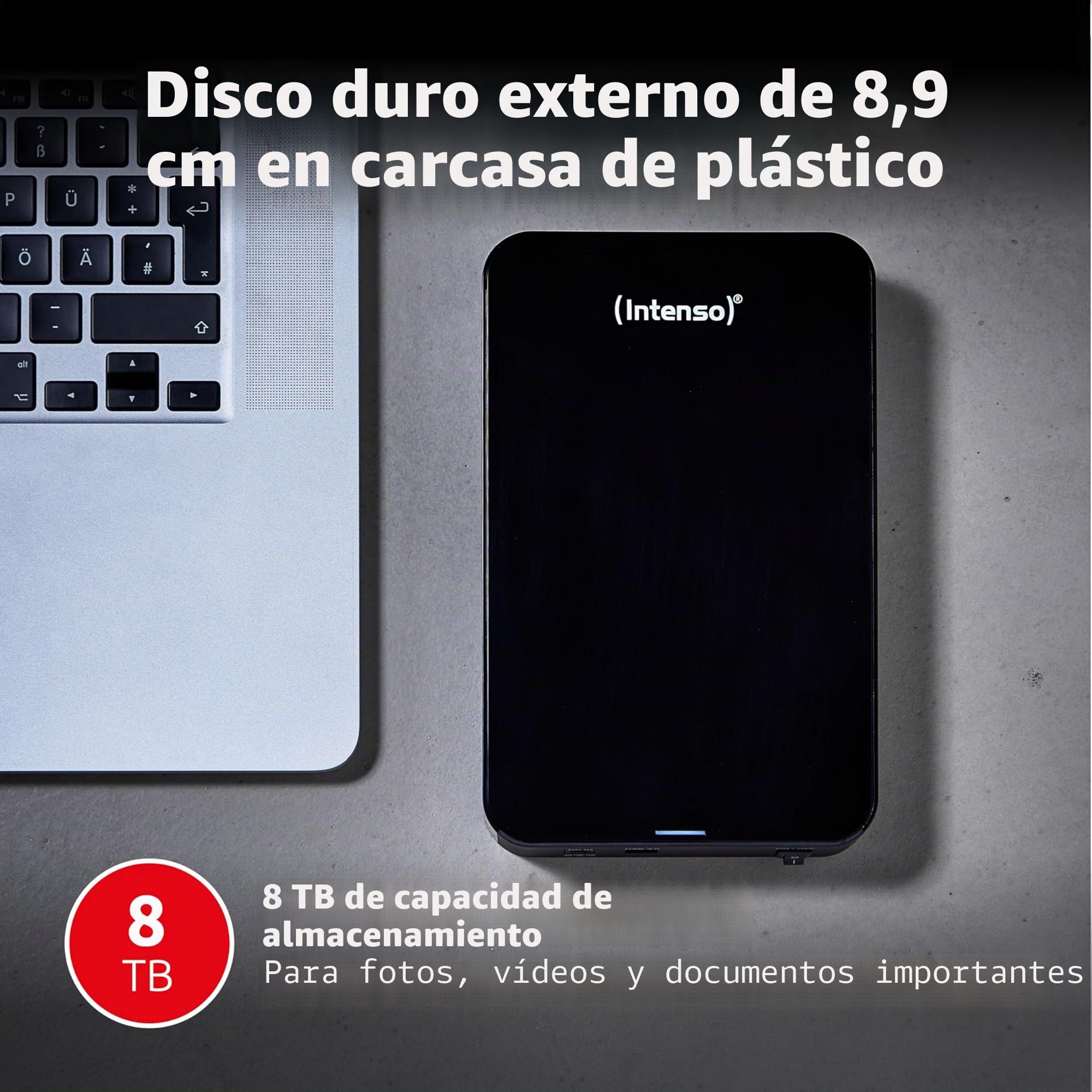 Intenso HDD Externo 6031516 8tb 3.5" USB 3.0 Negro