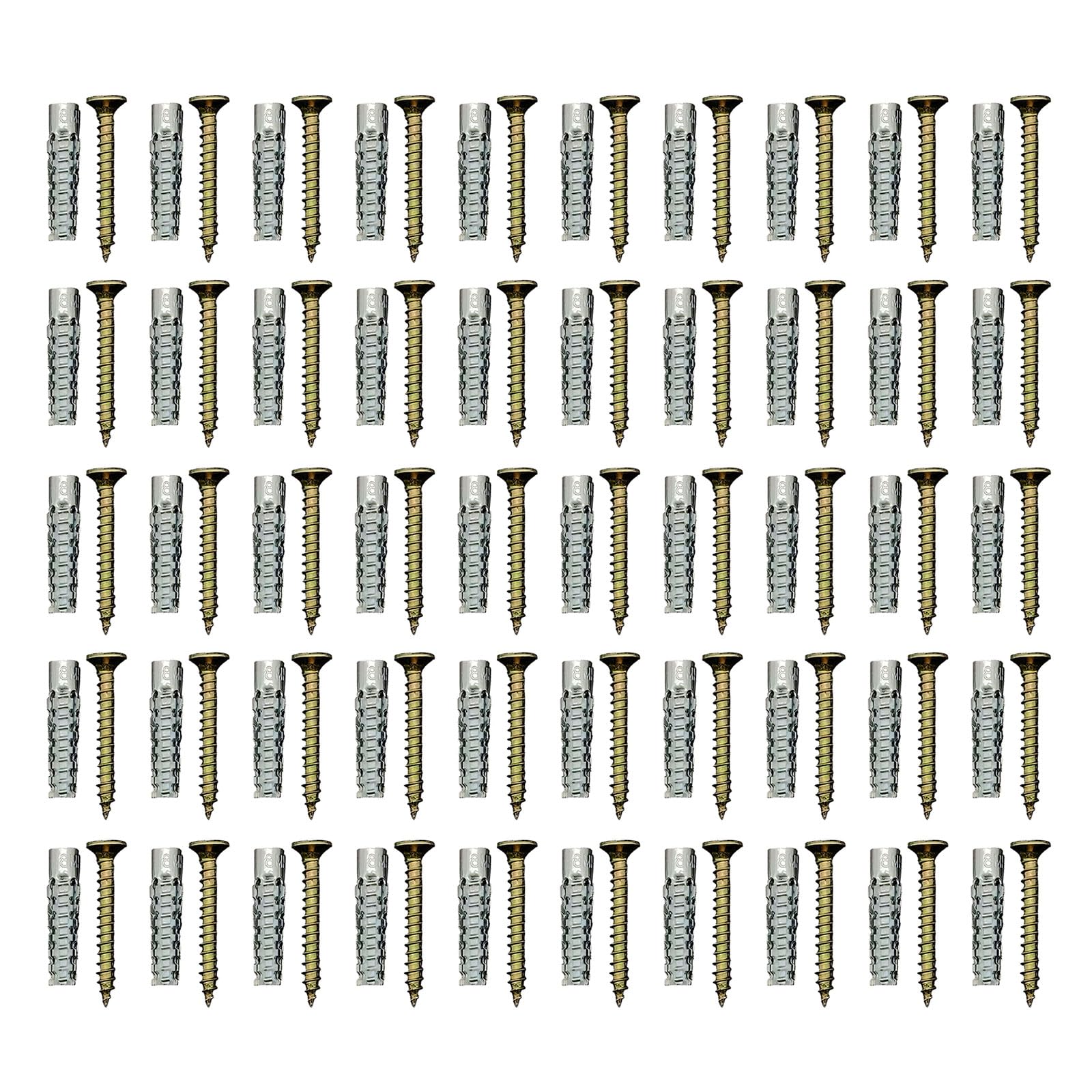Oxxggkao M8x32 Of 50 Iron Expansion Bolt Anchors Fasteners Screws For Ceiling Floor And Wall Fixation Wall Mounting Accessory Metal Expansion Bolt Set