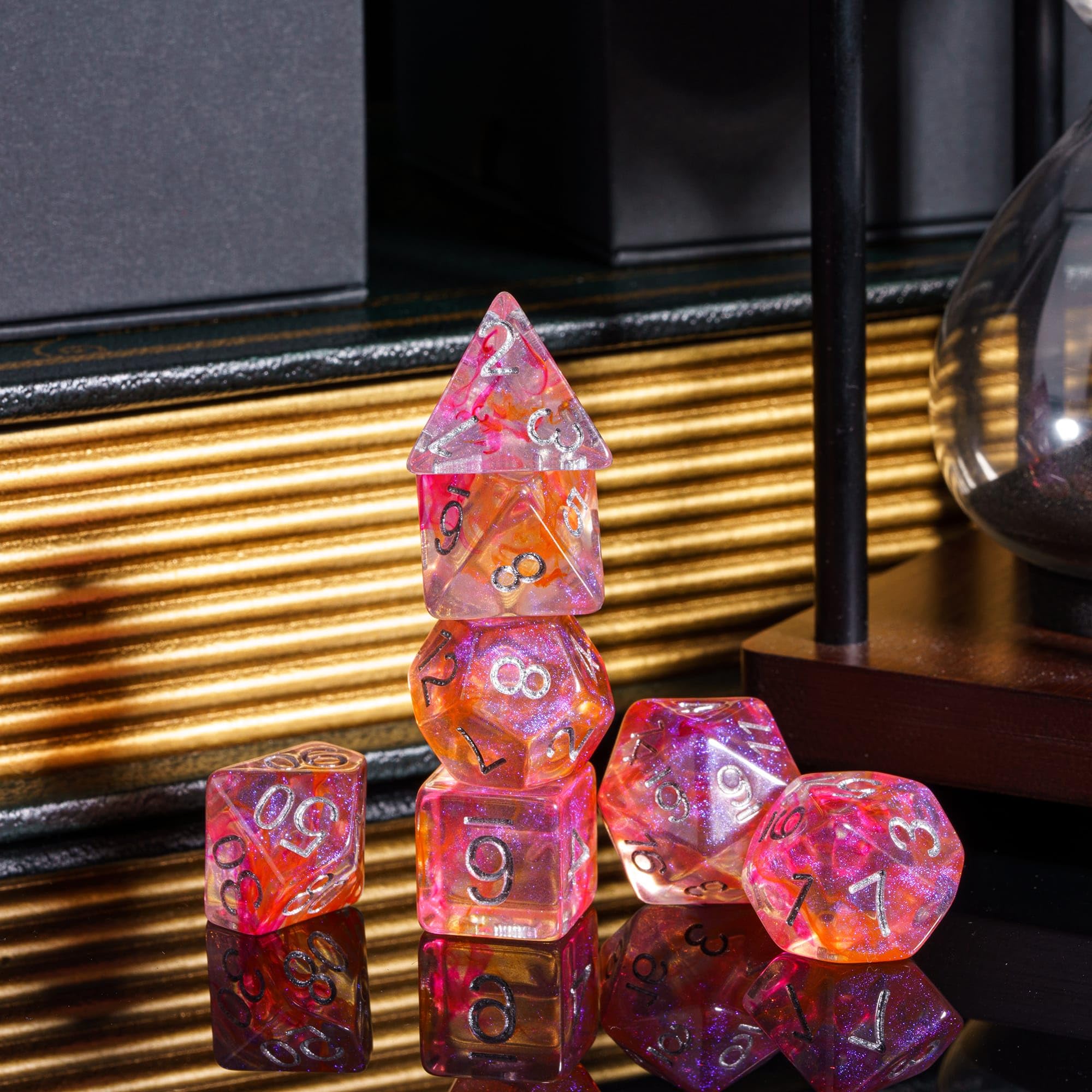 7-Die Polyhedral Dice Set wi