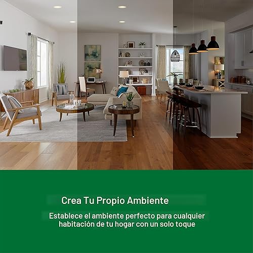 Miniatura 5 de Lutron Sunnata STCL-153MW-WH, interruptor de luz con atenuación táctil con placa de pared, tecnología avanzada LED+ para LED e incandescente, 3