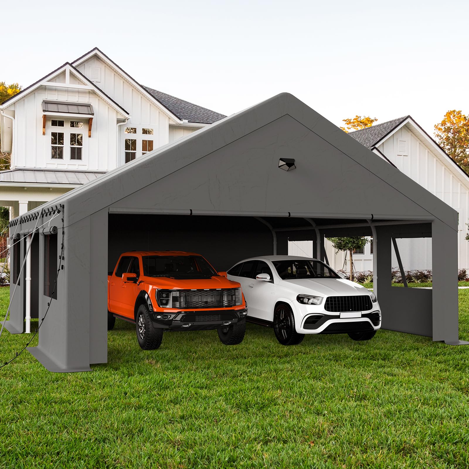 Benass 20x20 ft Heavy Duty Carport Canopy