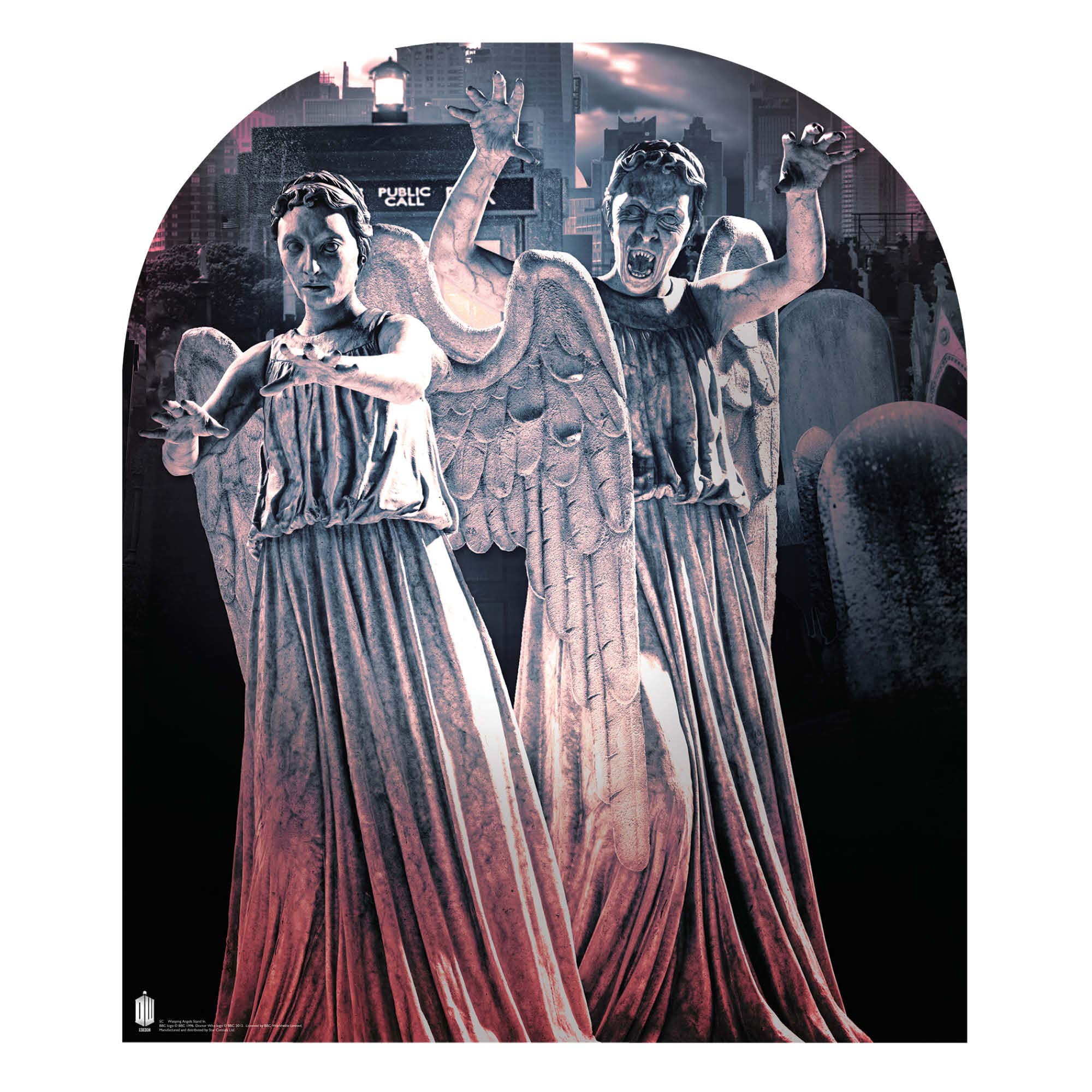 STAR CUTOUTS SC662 Doctor Who Weeping Angel Stand-In Cardboard Cutout – Iconic Horror Villain Display for Whovian Fans & Collectors
