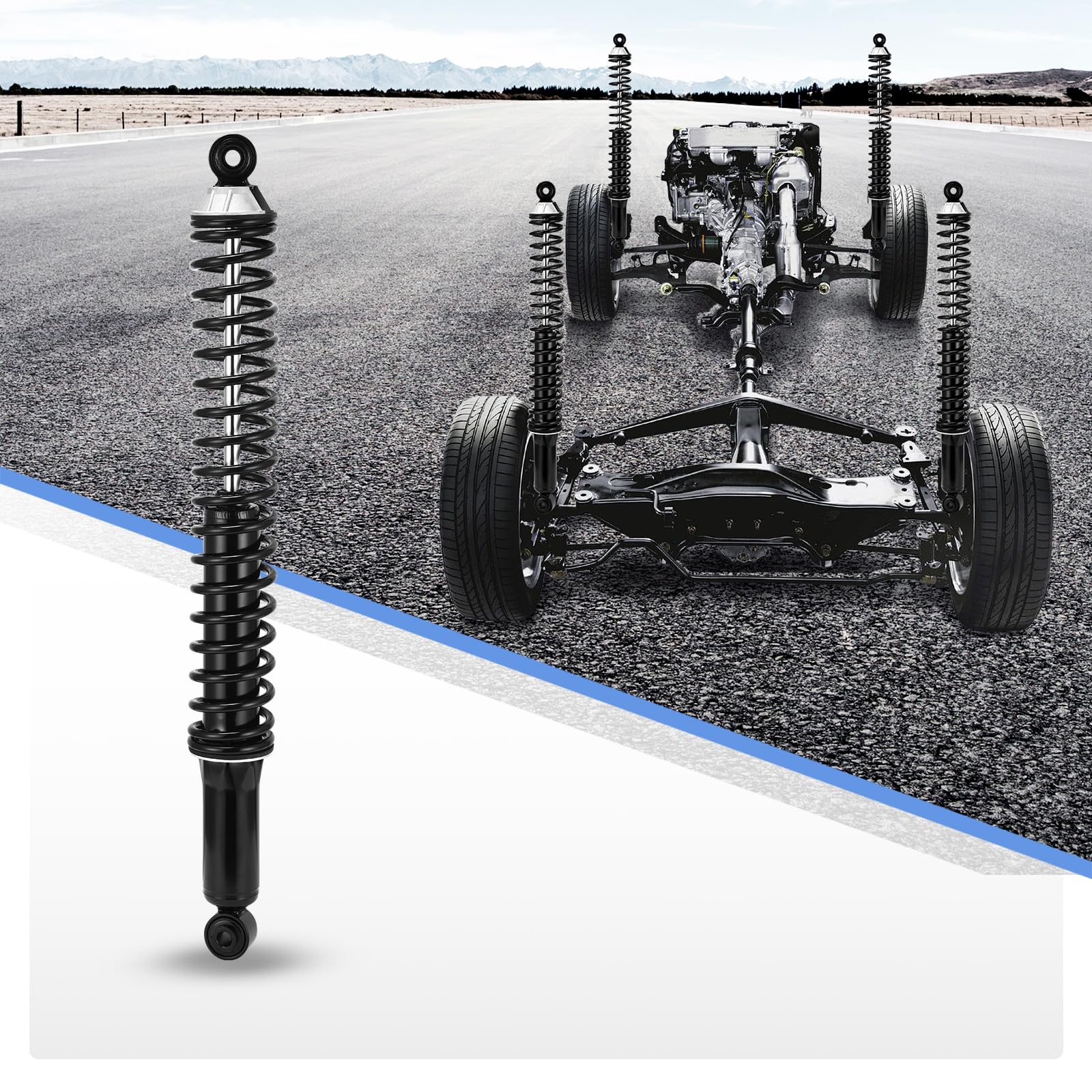 YITAMOTOR Rear Shocks Loaded Shocks and Struts Compatible with 2004