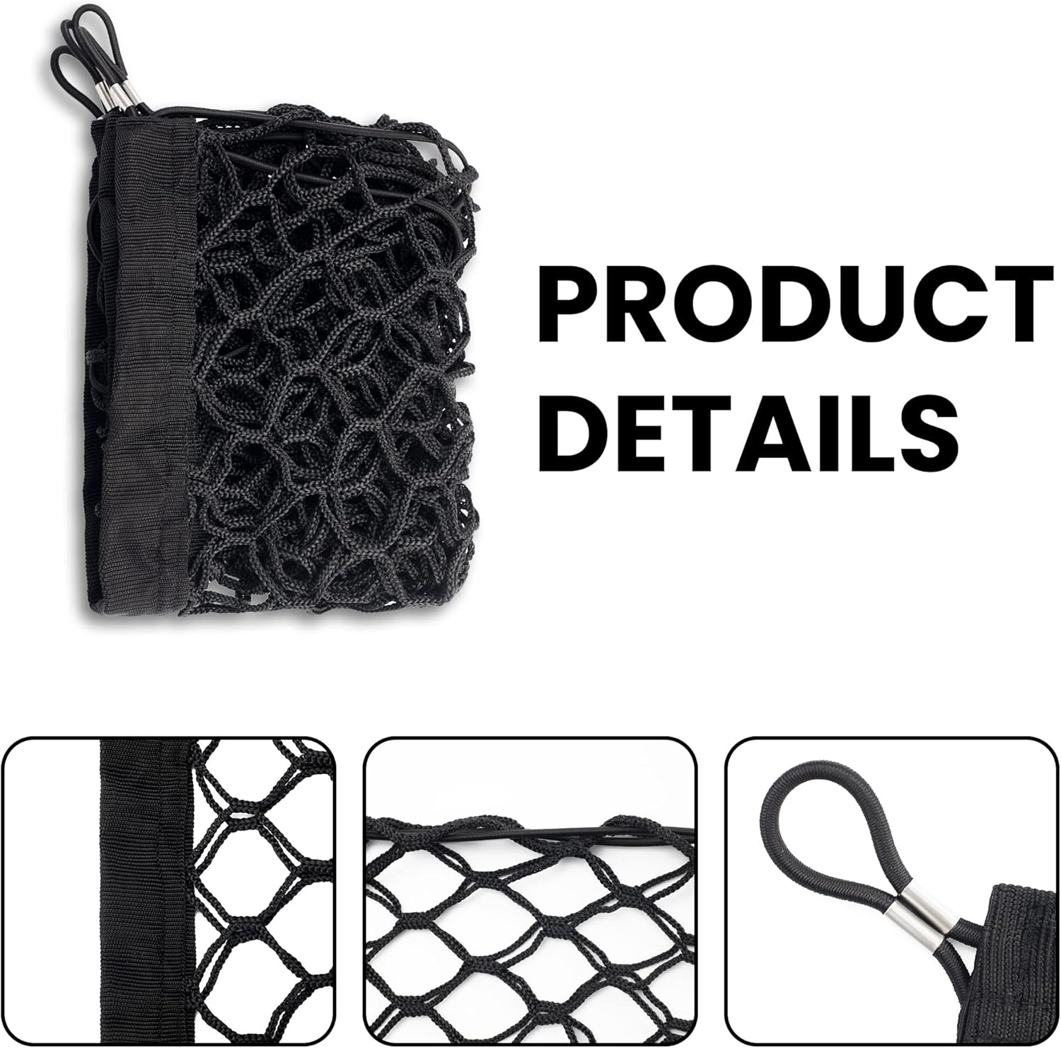 Buy Quanta Cargo Net for SUV, 35.4x15.8 Inch 2022 Upgraded Car Rear