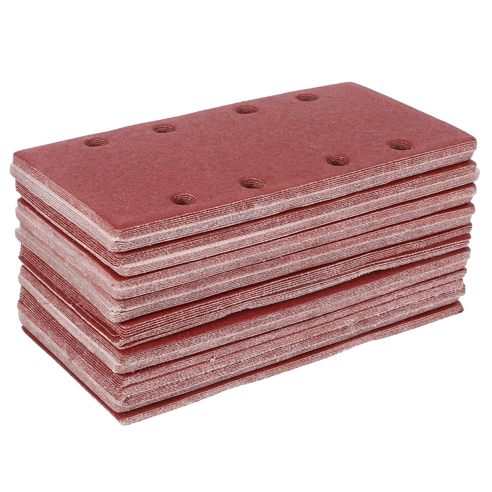 Papel de Lija Flocado Rectangular de 100 Piezas para Madera y Plástico