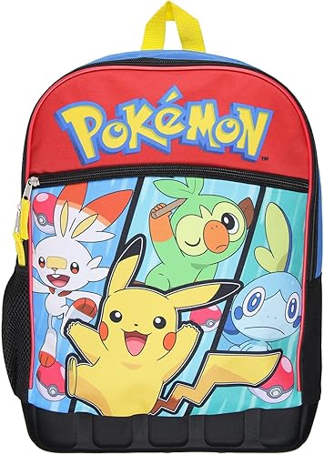 Miniatura 2 de Bioworld Pokemon Sword and Shield Starters - Mochila moldeada de 16 pulgadas