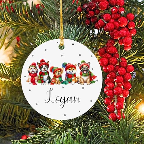 Vista 15 de Adorno de Navidad de robot personalizado, recuerdo de ciencia robótica personalizado, decoración de árbol de Navidad, nuevo regalo para niños