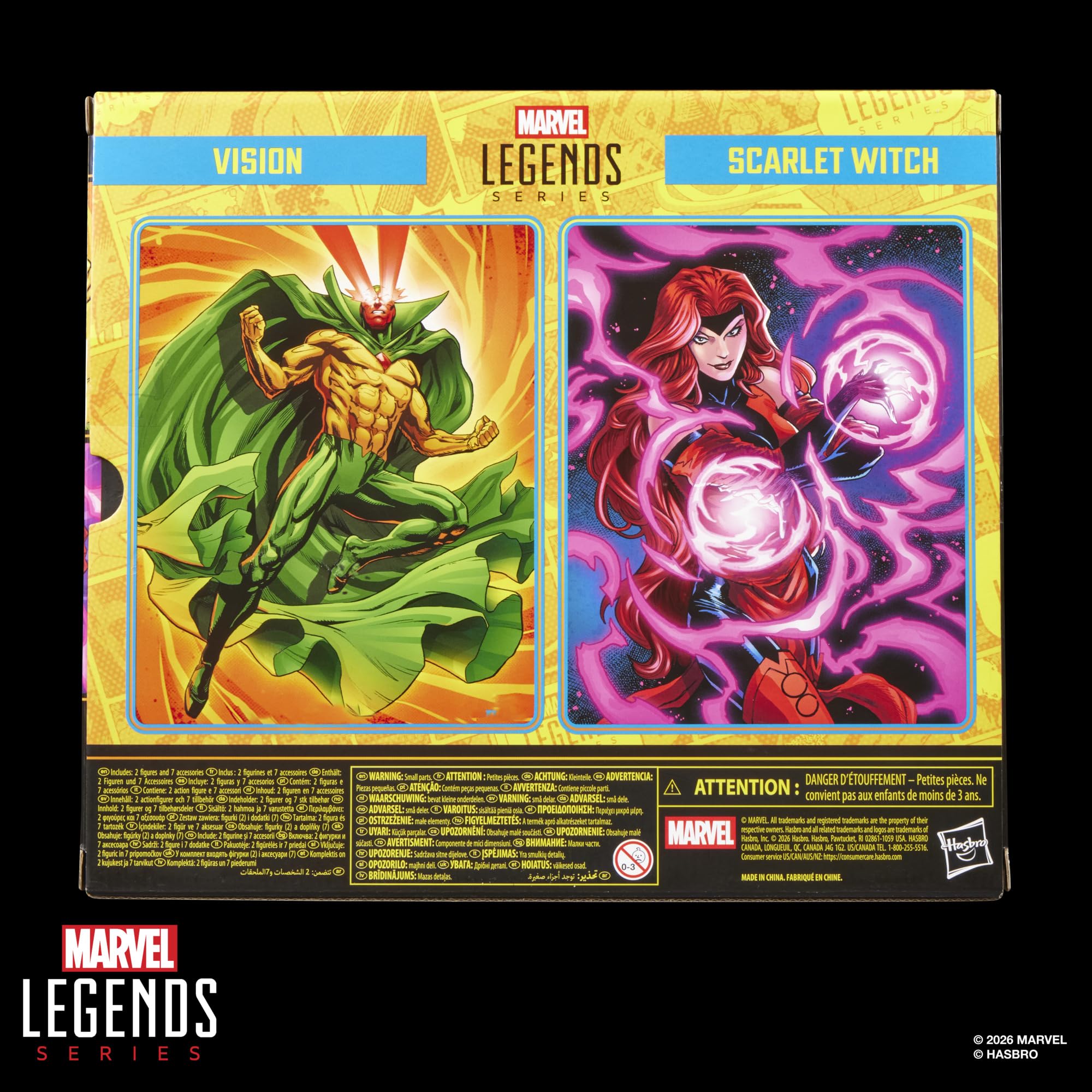 Marvel Legends Series Vision & Scarlet Witch, Avengers: The Crossing Comics Action-Figuren zum Sammeln (15 cm)