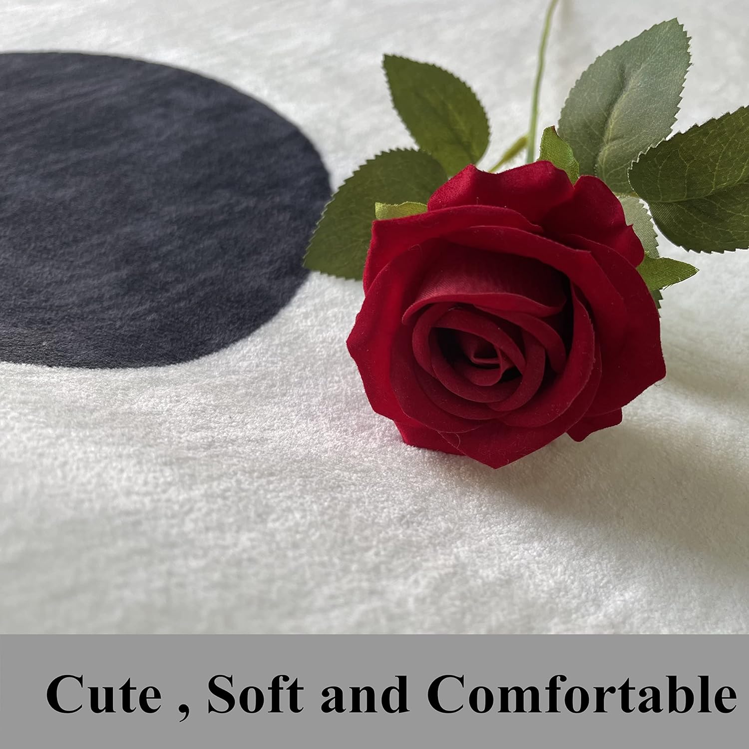 White Round Shag Rug for Bedroom 31.5 Inch Cute Eye Design Circle Rug Fuzzy Washable Throw Area Rugs for Entryway Office Nursery Kids Room Living Room Decor