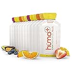Huma Plus (Double Electrolytes) Chia Energy Gel, Variety Pack, 24 Gels - Stomach Friendly, Real Food Energy Gels