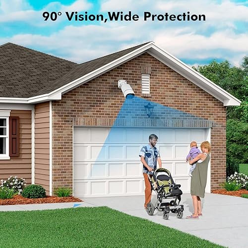 Miniatura 4 de Fuers Cámara CCTV analógica de 5 MP para interiores y exteriores, híbrida 5 en 1 HD-XVI/CVI/TVI/AHD/CVBS, cámaras de seguridad para el hogar,