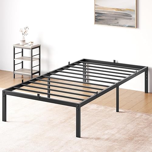 GAOMON Base de cama Queen con almacenamiento, plataforma de metal de 14 pulgadas, marco de cama Queen sin somier, soporte de listones de acero disponible en Yaxa Colombia