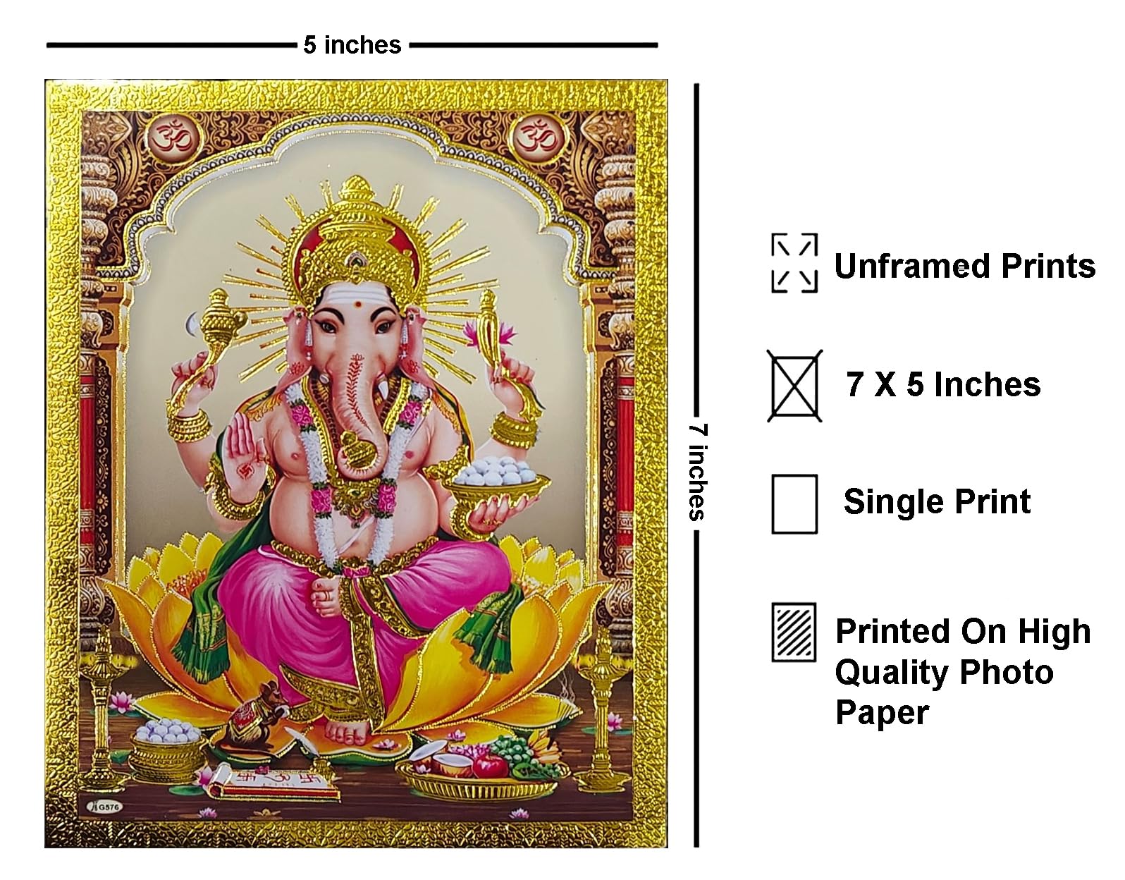 ARTVARKO Lord Ganesh Murti Ganesha Idol Ganpati Bhagwan Polyresin Statue For Home Entrance Good Luck Vastu Decoration Showpiece And Gift 16.5cm