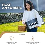Alesis Melody 61 MK4 Keyboard Piano for Beginners with 61 Keys, Speakers, Stand, Bench, Headphones, Tablet/Sheet Music Stand, 300 Sounds and Music Lessons
