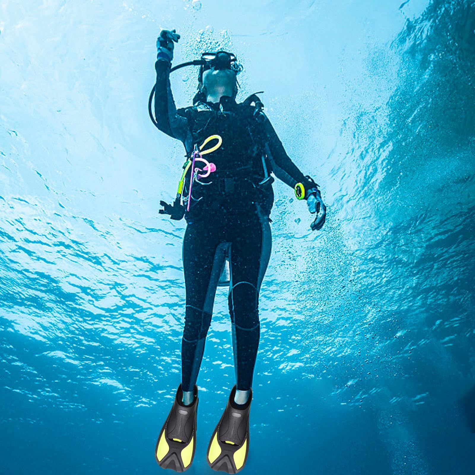Pinne da snorkeling per nuoto, pinne da adulto, corte