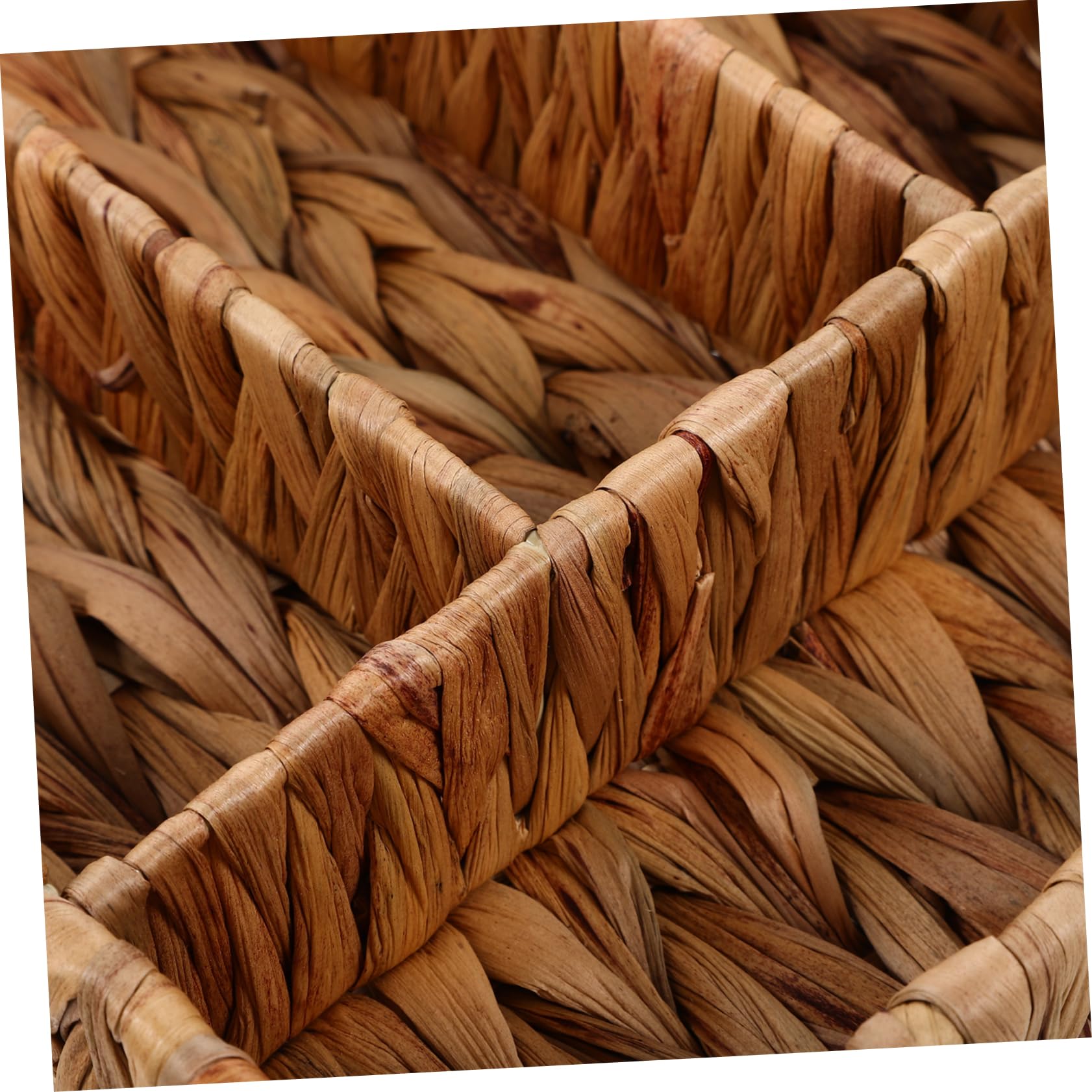 Cabilock Cesta De Almacenamiento De Paja Tejida Para Vajilla Organizador De Cubiertos Para Cocina Bandeja Para Utensilios Cocina