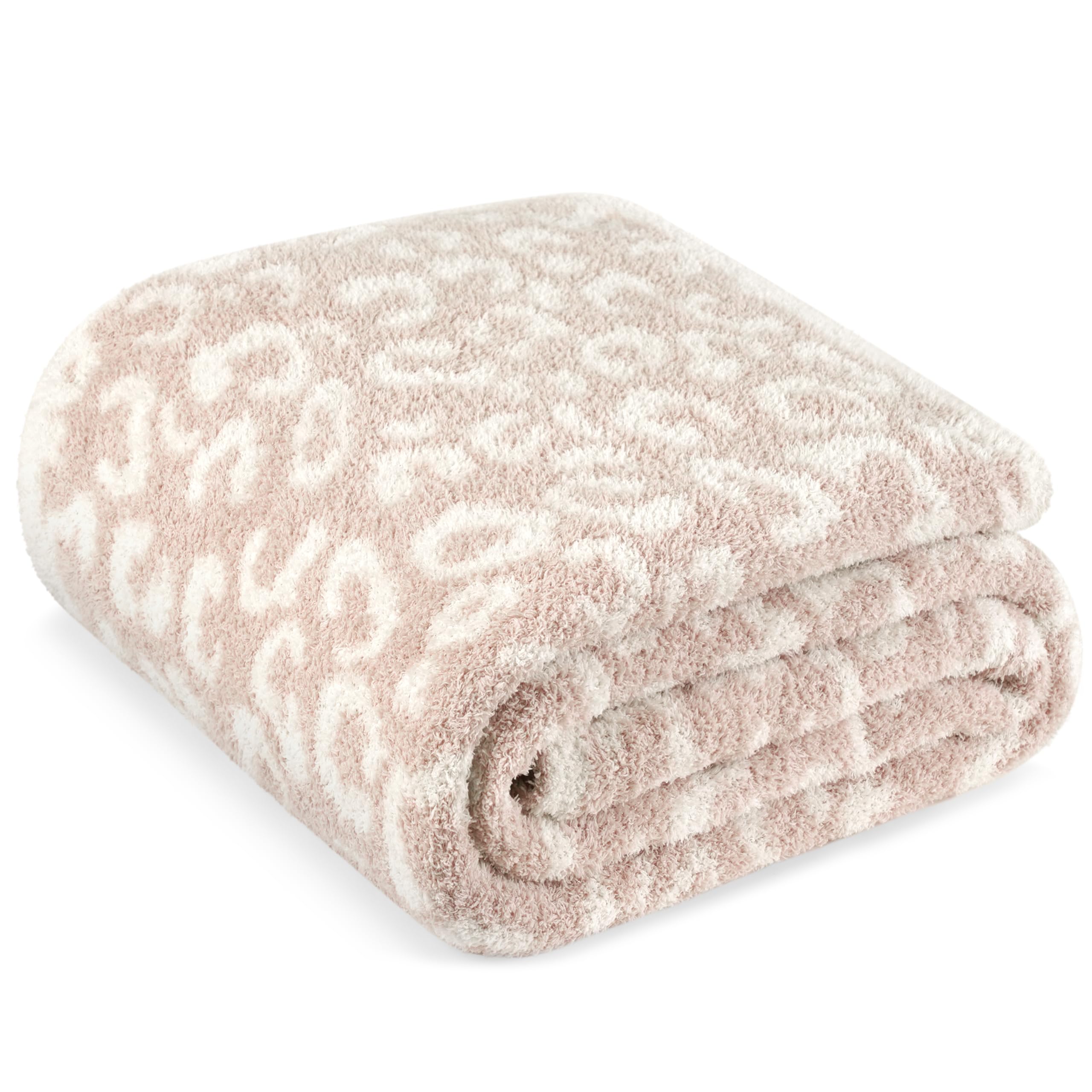 Pavilia Men's Leopard Beige Super Soft Leopard Throw Blanket For Couch, Fluffy Cozy Lightweight Beige Cheetah Blanket, Fuzzy Warm Knit Blanket For Bed Sofa, Tan, 60X80