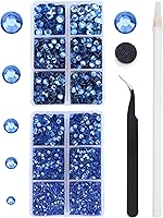 Vista 24 de MEIBITE 6796 unidades de diamantes termoadhesivos AB rosados, piedras de cristal de vidrio para tela, ropa, camisas, parte trasera plana brillante