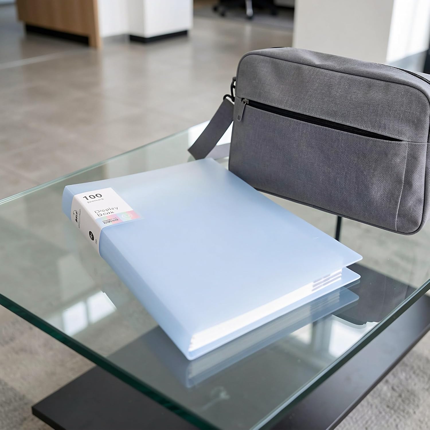 Zerodeko Portfolio Folder Display 100 Pages, Binder with Plastic Sleeves