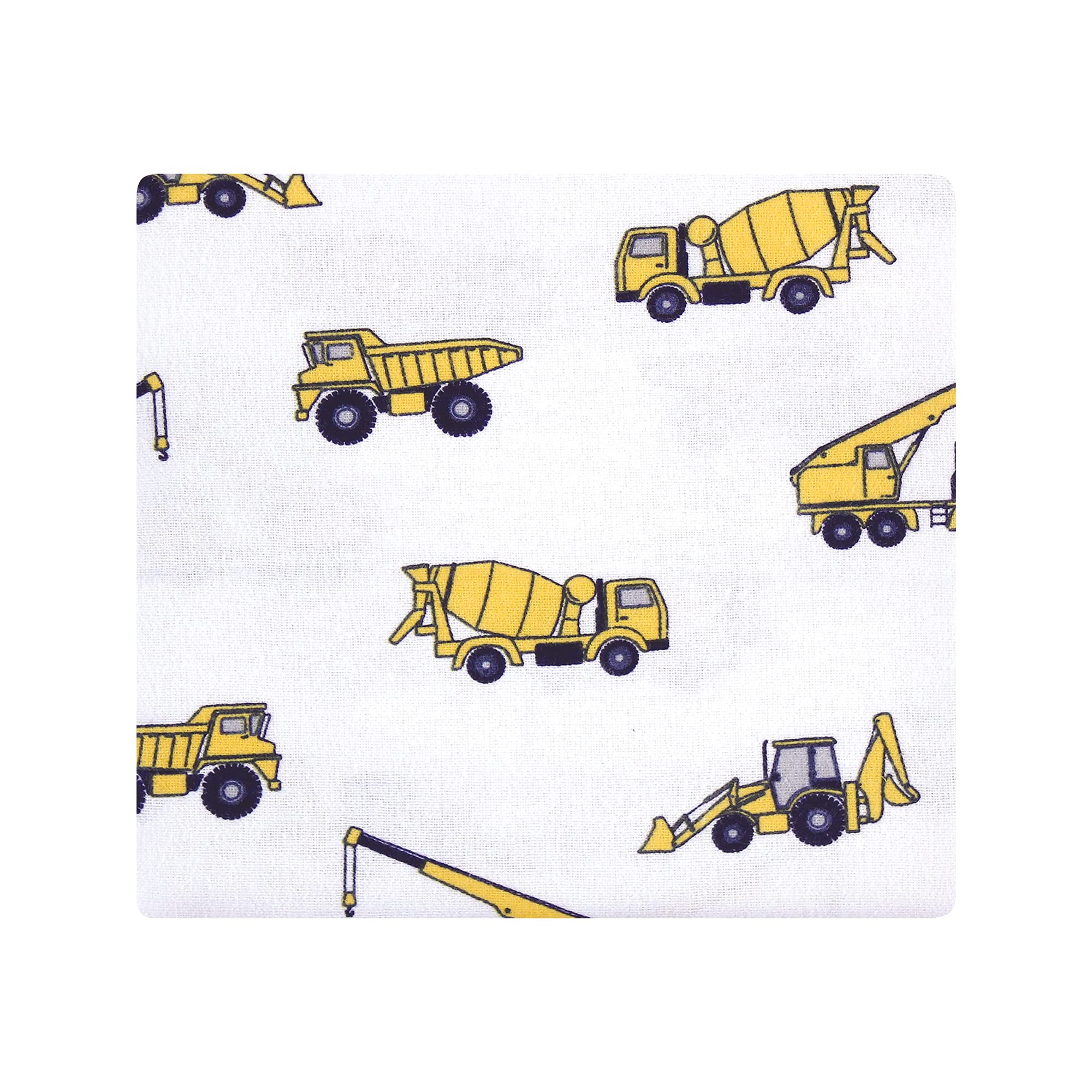 Hudson Baby Unisex Baby Cotton Flannel Receiving Blankets, Construction, One Size