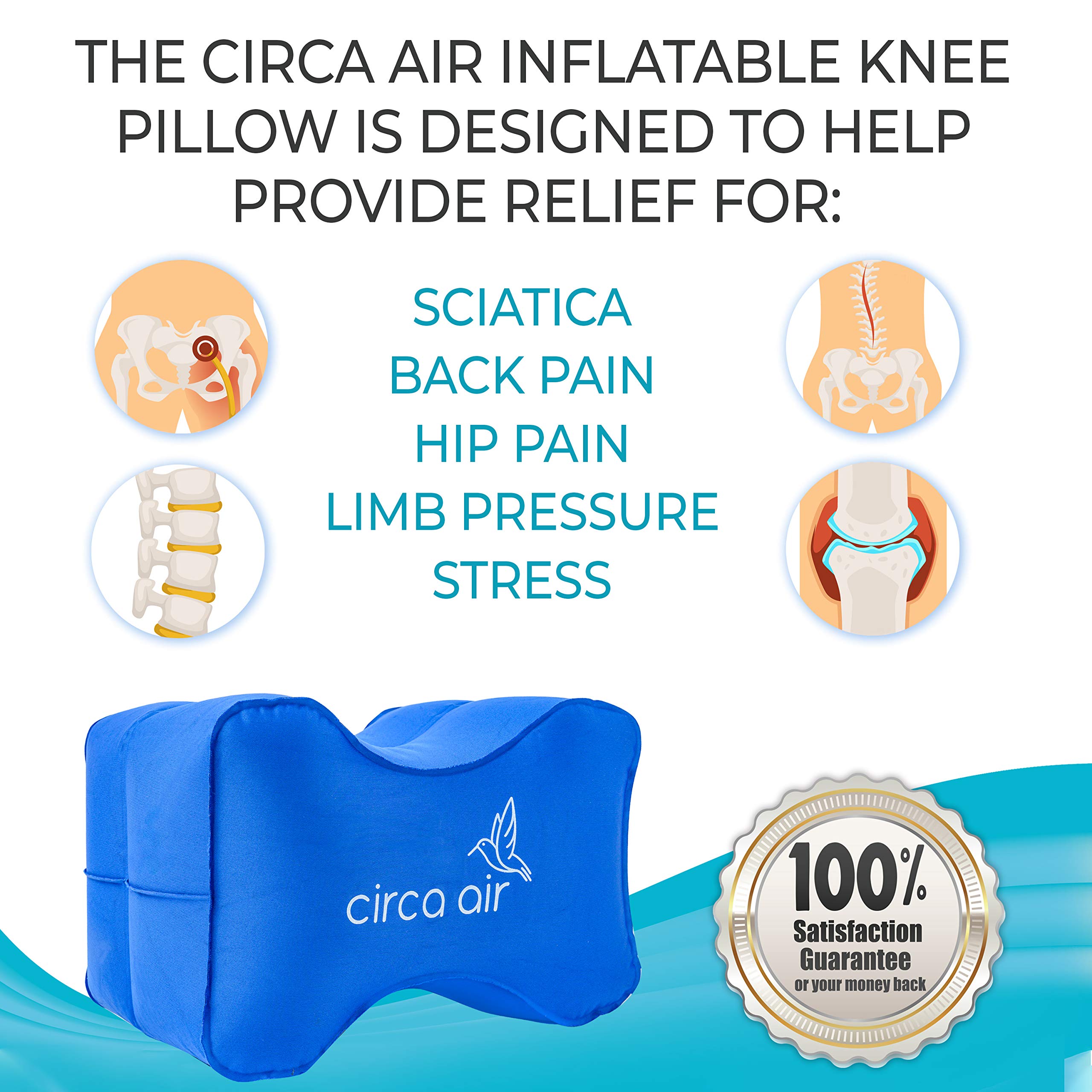 inflatable knee pillow