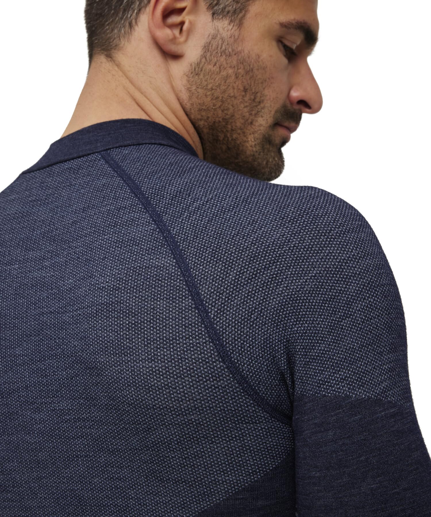FALKE Uomo Wool-Tech Round Neck Maglia Sportiva Tecnica Manica Lunga Intimo Termico per Clima Freddo e Molto Freddo Traspiranti termoregolanti antiodore sostenibili Lana Filo Funzionale 1 Pezzo | in lana merino per temperature da fredde a molto fredde