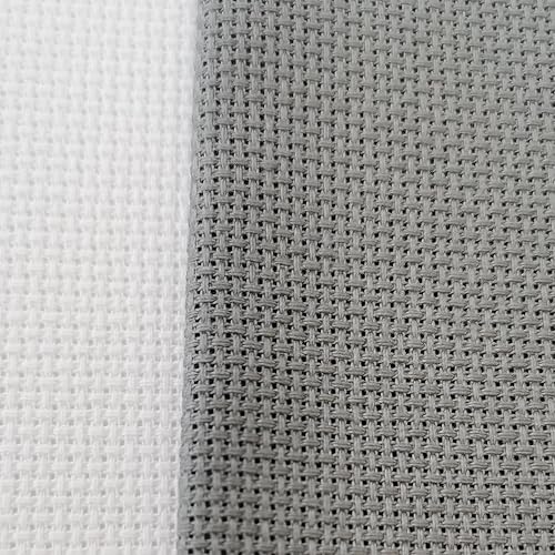 Vista 32 de KCS 59" x una yarda 18 Ct Counted algodón Aida tela de punto de cruz (blanco antiguo)