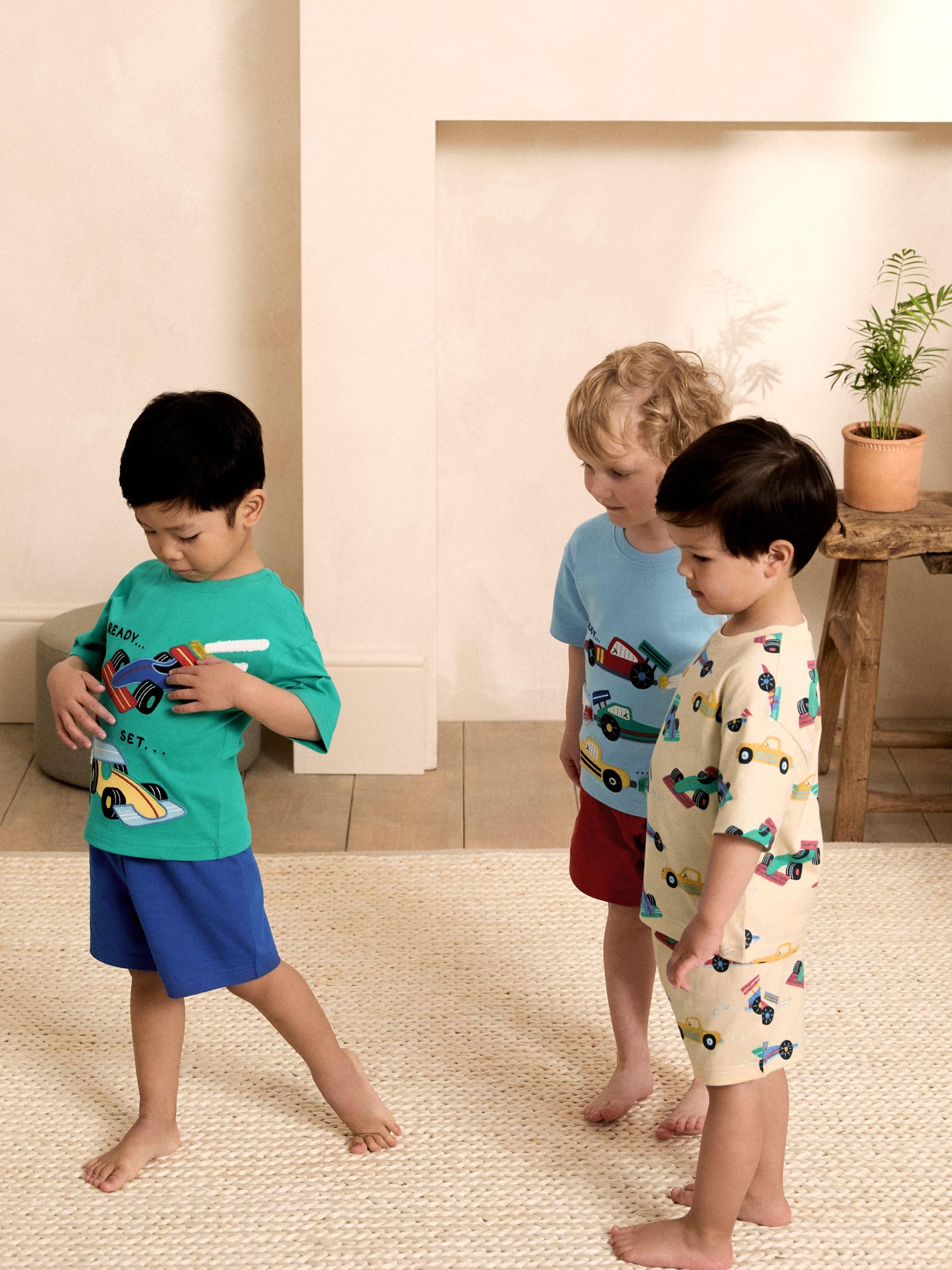 NEXT Jungen Kurze Schlafanzüge, 3er-Pack