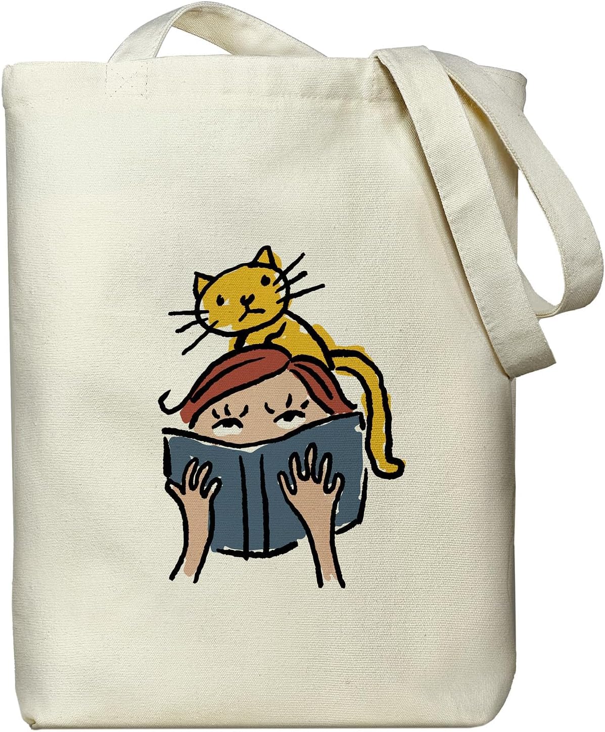 itgowisaCanvas Tote Bag, Aesthetic Tote Bag Book Tote Bag Tote Bag with Zipper Pocket for Shopping Grocery Travel Women Gift