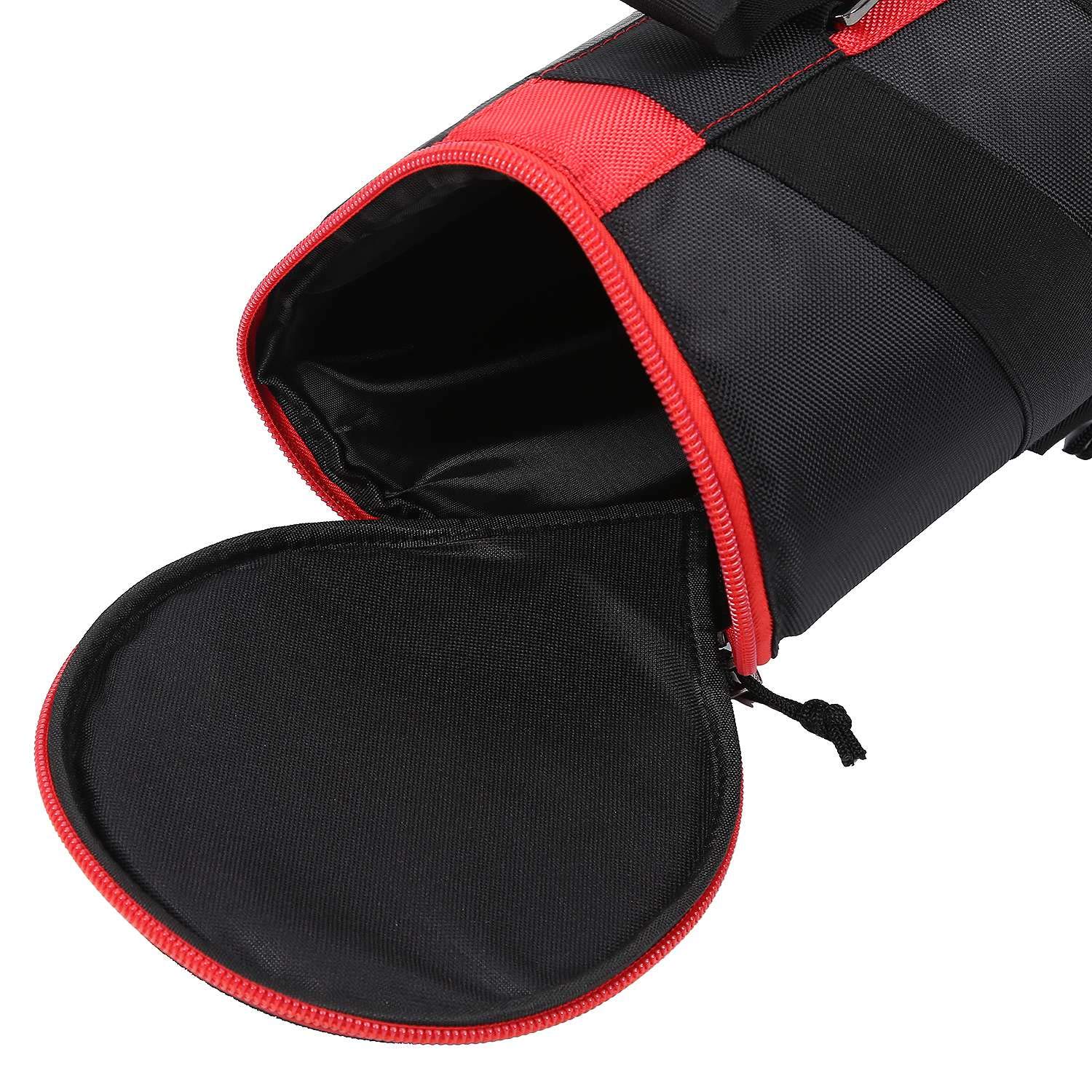 Bolsa de trípode negra para cámara, bolsa de viaje para fotografía, bolsa de protección de trípode de 80 cm, rojo & negro