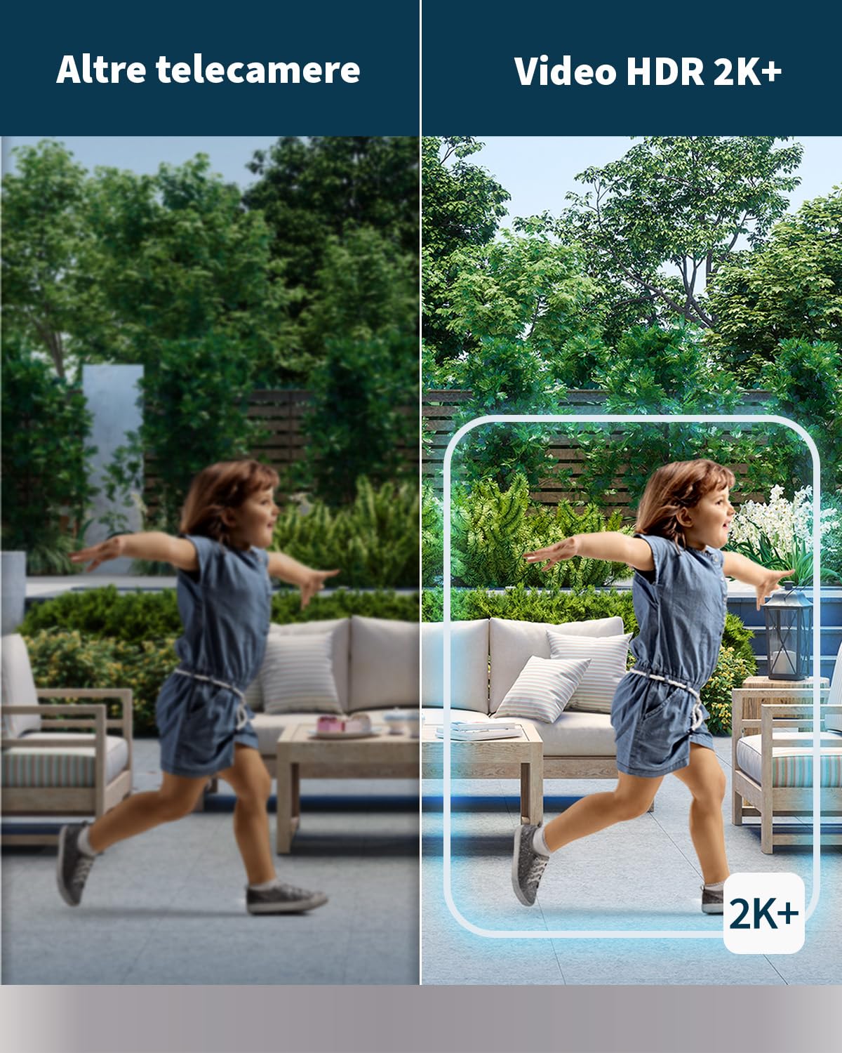 Arlo Pro 5 Telecamera WiFi Esterno Senza Fili, Telecamera WiFi Interno, 2K HDR, Sirena Allarme Casa, Sensore Di Movimento, Visione Notturna Colori, Prova Inclusa Secure, 2 Telecamere, Bianche