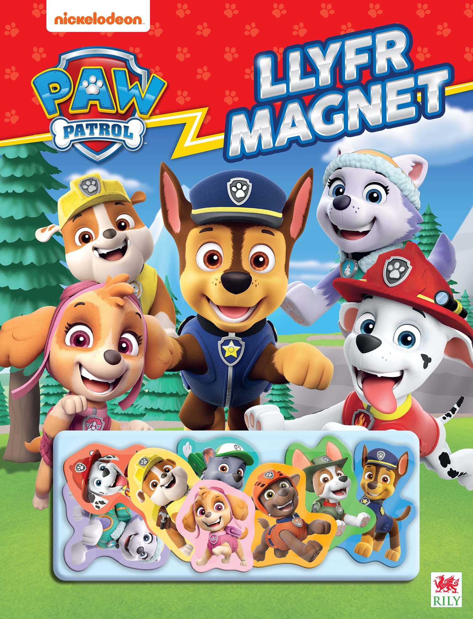 Paw Patrol Llyfr Magnet Book