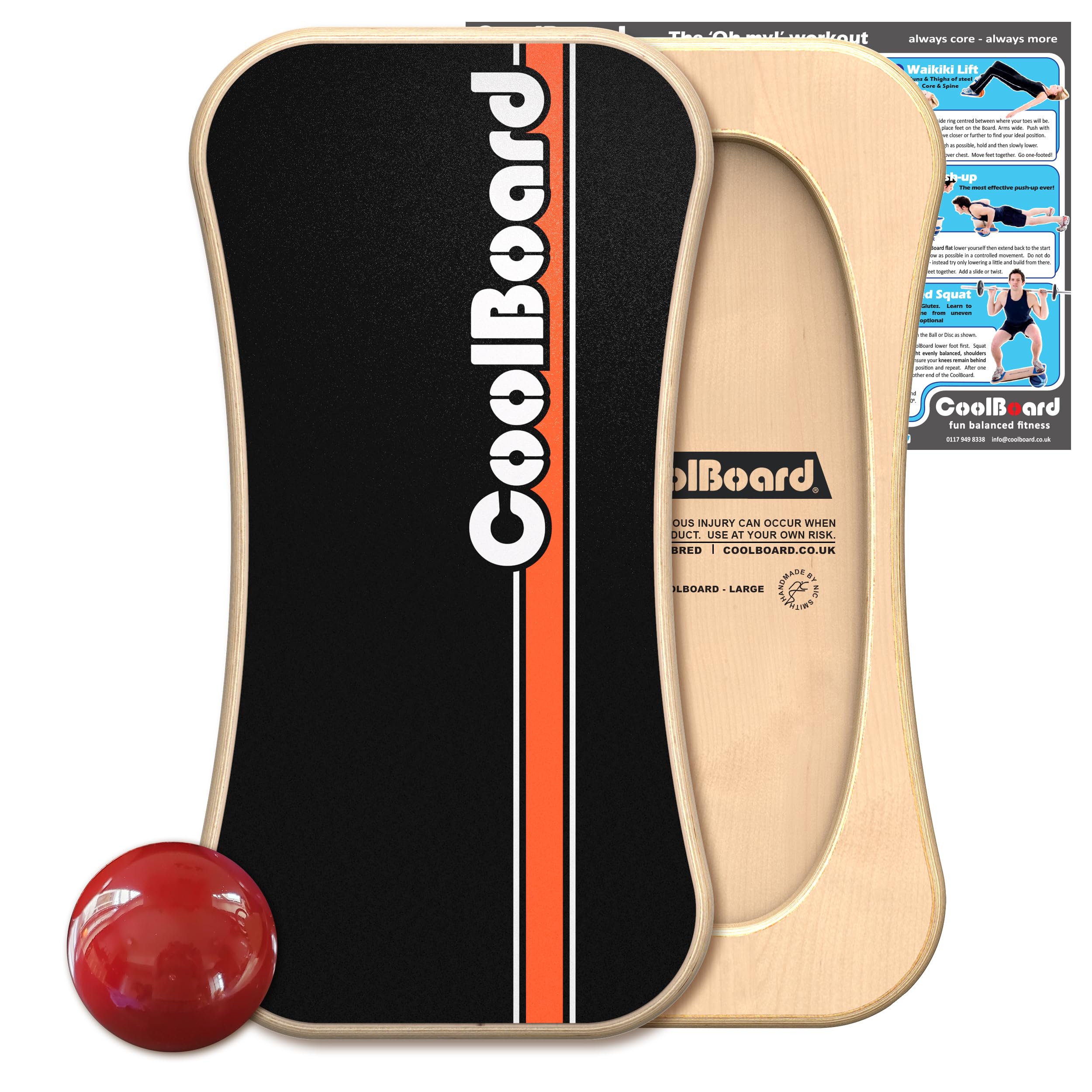 CoolBoard Large 3D/360 Balance Board - The Ultimate Balance Trainer