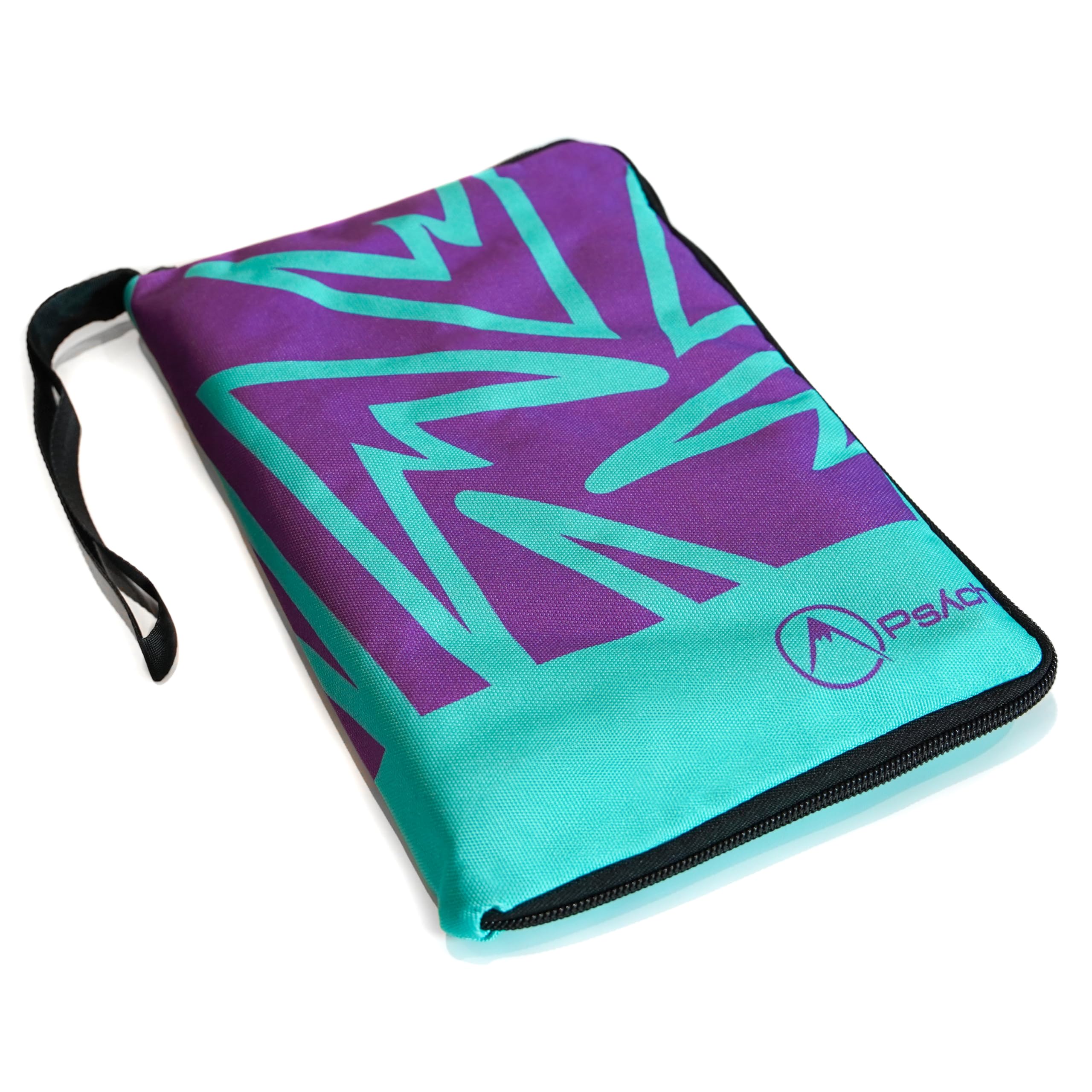 Psychi Rock Climbing Guidebook Case Cover Pouch for Bouldering Mountaineering Walking Guides Maps Books (Purple/Teal) - Image 2