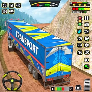 Offroad Euro Truck Parking Simulator 3D Driving Games - Jogos de estacionamento de caminhões de luxo gratuitos - Real Highway Trailer Transport Truck Stop Tycoon - Cargo Trucker Parking