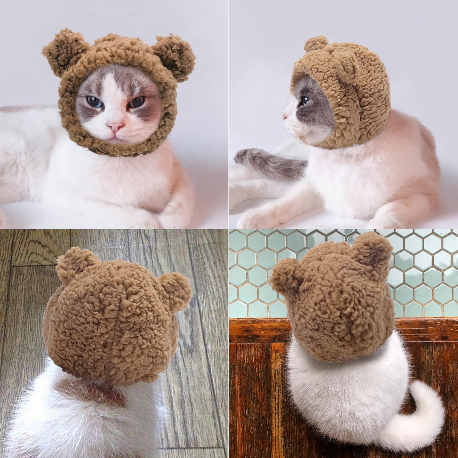 Lustiger Gestrickter Katzenhut – Weicher Hundehut Für Katzen & Kleine Hunde, Kostüm Für Halloween, Weihnachten & Party