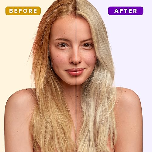 Miniatura 3 de No More Brass - Juego de champú y acondicionador morado (2 x 16.9 onzas líquidas) sin sulfato morado para rubias y acondicionador para eliminar