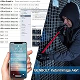 GENBOLT 2,4 / 5 GHz] Zewnętrzna kamera Wi-Fi, kamera monitorująca IP WiFi IP kamera bezpieczeństwa w domu z kolorowym widzeniem nocnym, 4x cyfrowy zoom wykrywanie człowieka