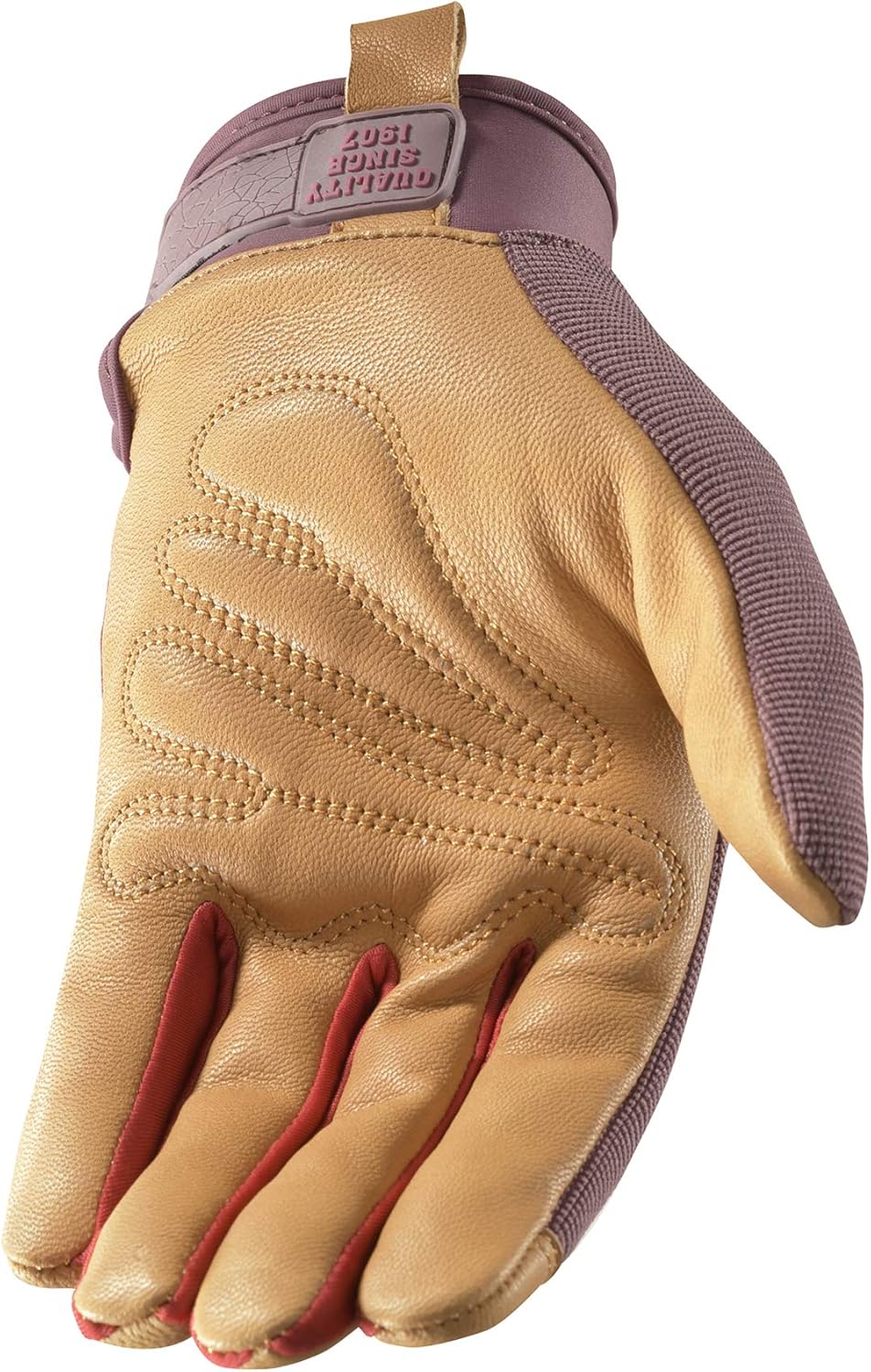 Wells Lamont Women's Breathable ComfortHyde Leather Hybrid Work Gardening Gloves, Large (7872L) , Red : Everything Else