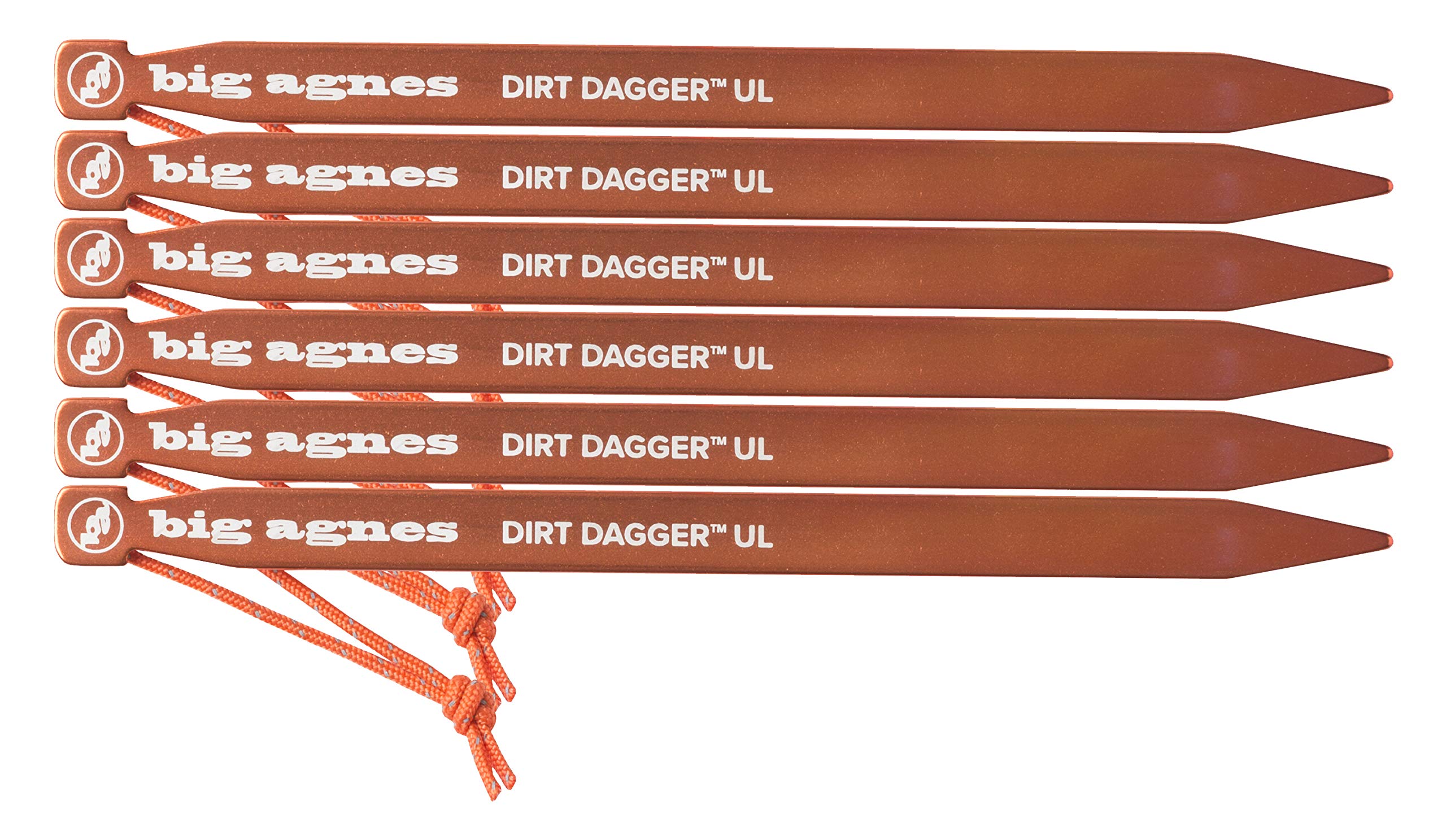 BIG AGNES Dirt Dagger UL Zelthering 19cm 6er-Pack